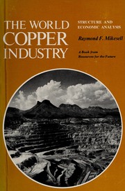 The world copper industry : structure and economic analysis /