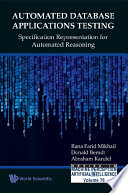 Automated database applications testing : specification representation for automated reasoning /