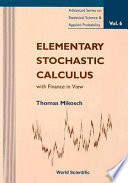 Elementary stochastic calculus with finance in view /