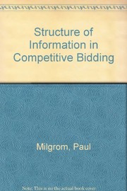The structure of information in competitive bidding /