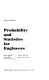 Probability and statistics for engineers /