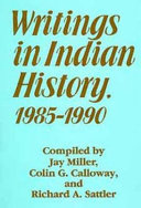 Writings in Indian history, 1985-1990 /