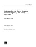 Understanding low survey response rates among young U.S. military personnel /