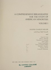 A comprehensive bibliography for the study of American minorities /