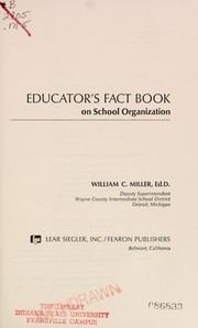 Educator's fact book on school organization /