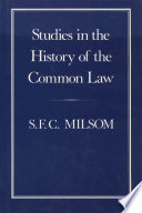 Studies in the history of the common law /