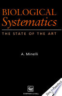 Biological Systematics : the state of the art /