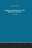 English landed society in the eighteenth century /