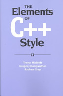 The elements of C++ style /