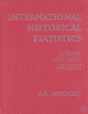 International historical statistics : Europe, 1750-2000 /
