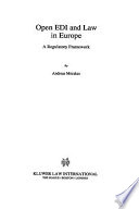 Open EDI and law in Europe : a regulatory framework /