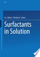 Surfactants in Solution : Volume 5 /