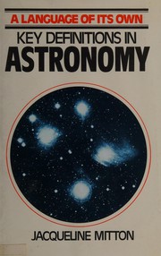 Key definitions in astronomy /