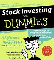 Stock investing for dummies /