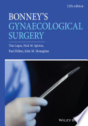 Bonney's gynaecological surgery /