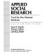 Applied social research : tool for the human services /