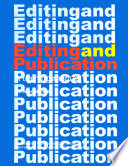 Editing and publication : a training manual /