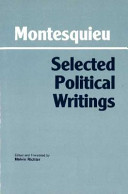 Selected political writings /