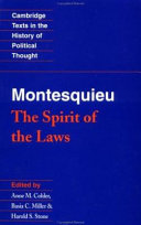 The spirit of the laws /