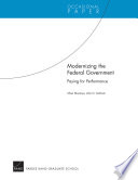 Modernizing the federal government : paying for performance /