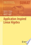 Application-Inspired Linear Algebra /