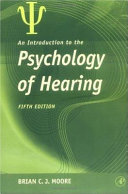 An introduction to the psychology of hearing /