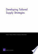 Developing tailored supply strategies /