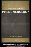 Introduction to phenomenology /