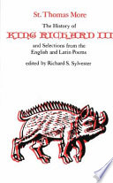 The history of King Richard III and selections from the English and Latin poems /