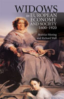 Widows in European economy and society, 1600-1920 /