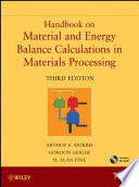 Handbook on material and energy balance calculations in materials processing /