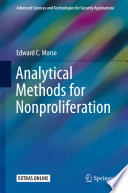 Analytical methods for nonproliferation /