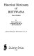 Historical dictionary of Botswana /