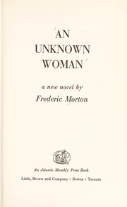 An unknown woman : a new novel /