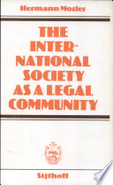 The international society as a legal community /
