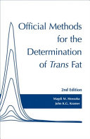 Official methods for the determination of trans fats /