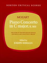 Piano concerto in C major, K. 503. : The score of the New Mozart edition; historical and analytical essays /