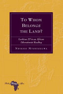 To whom belongs the land? : Leviticus 25 in an African liberationist reading /