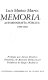 Memorias : autobiografía pública 1898-1940 /
