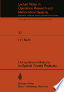 Computational Methods in Optimal Control Problems /