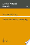 Topics in Survey Sampling /