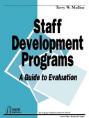 Staff development programs : a guide to evaluation /