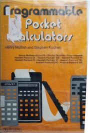 Programmable pocket calculators /