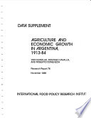 Agriculture and economic growth in Argentina, 1913-84 /