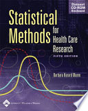 Statistical methods for health care research /