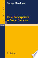 On automorphisms of Siegel domains /