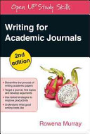 Writing for academic journals /