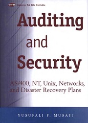 Auditing and security : AS/400, NT, Unix, networks, and disaster recovery plans /