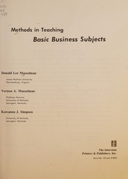 Methods in teaching basic business subjects /