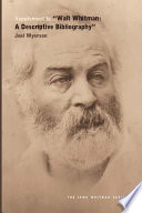 Supplement to "Walt Whitman, a descriptive bibliography" /
